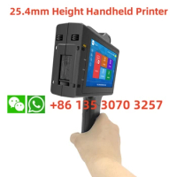 25.4mm Printing Height Handheld Inkjet Printer for Date Number Barcode QR Code Text Image Printing