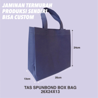 Tas Spunbond Brownis Box Bag Goodiebag Custom Kemasan brownis 26x24x13