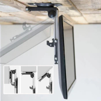 RV Folding TV Hanger 17-37 Inch Monitor Stand Car RV Ceiling Lift Kitchen Dining Caravan Moto Room TV Holder