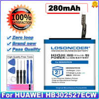 LOSONCOER large capacity 280mAh HB302527ECW Battery for Huawei Honor Watch Magic Smart watch Batteries