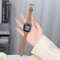 Smart Watch Strap for Fitbit Versa 2 3 4 Woman Leather For Fitbit Versa Sense 2/Sense Watch Band Replacement