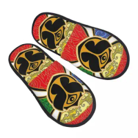 Tomorrowland Party House Slippers Women Comfy Memory Foam Electronic Music Slip On Hotel Slipper Shoes