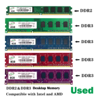 Used Desktop RAM DDR2 2GB 800MHz 667Mhz PC DIMM Memory RAM 240 Pins For AMD intel 8gb 4gb ddr3 1333Mhz 1600Mhz DDR3 4GB 8GB RAM