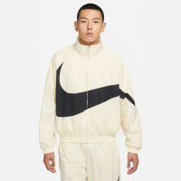 【NIKE 耐吉】外套 男款 運動外套 風衣外套 AS M NK SWOOSH WVN JKT 米白 FB7878-113