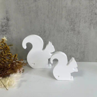 3D DIY Cute Squirrel Silicone Candle Mold Animal Squirrel Soy Wax resin Mould Animals Gypsum Resin Mould Home Decoration
