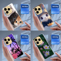เคสโทรศัพท์, สำหรับ Infinix Hot 40 X6836 และ Hot 40 Pro X6837, วัสดุซิลิโคน TPU, เคสป้องกัน