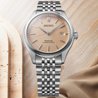 SEIKO精工 PRESAGE 職人工藝 絲綢光澤 機械腕錶 母親節 禮物 推薦 6R55-00H0P/SPB467J1