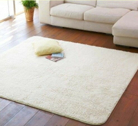 外銷日本等級 直徑 100 CM 圓形 高級純色 防滑超柔 絲毛地毯  (客製訂做款)