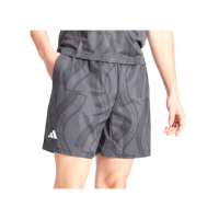 【adidas 愛迪達】Club Graphshort 男款 黑灰色 平織 排汗衣 網球 運動 休閒 短褲 IP1884