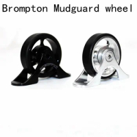 Bicycle Single Mudguard Easy Wheel Rollers for Brompton bike 1pcs
