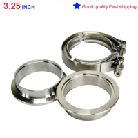 3.25" INCH V Band Clamp Turbo Downpipe 304 Stainless Steel Female Male Flange