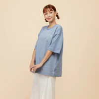【NEW BALANCE】NB 短袖上衣 女 美規 藍紫 WT51940DUS
