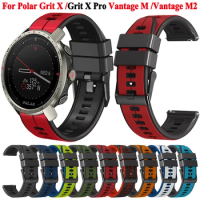 Soft Silicone Watch Strap 22mm For Polar Grit X Pro Titan Watchband Wristband Bracelet For Polar Vantage M2 /Vantage M Bands