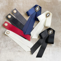 Phụ nữ mới Ribbon BOW TIE thẻ đẹp đầu Bow Lòng áo cổ áo pin trong Áo sơ mi Bowknot BOW TIE Corsage p
