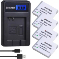 Batmax NB-6L NB-6LH Battery NB6L Bateria +LCD USB Charger For Canon SX700 SX710 SX700HS S120 S110 SX170 IS S200 280HS S95 SX260