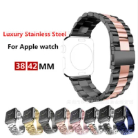 Stainless Steel Strap For Apple Watch Iwatch Series 4 Serie 5 4 3 2 40mm 44mm 38mm 42mm Loop Band For Smart Bracelet Accessory