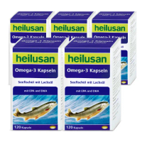 【德國好立善】純淨深海鮭魚油120粒5盒組(Omega3EPA+DHA小分子蒸餾 無多餘化學加工TG型)