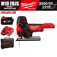 Milwaukee M18 FBJS/2737B Kit M18 FUEL™ Brushless Cordless Barrel Grip Jig Saw 18V Power Tools With Battery Charger