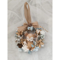 【OSTARA FLORIST 奧斯塔拉花藝】麋鹿永生花聖誕圈(永生花材、永生配材、聖誕節)