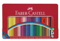Faber-Castell GRIP握得住好點子水性色鉛筆48色/鐵盒112448