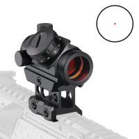 1x20 2MOA Red Dot Sight Holographic Reflex Scope With 1 inch Increase 20mm Riser Mount For Airsoft Airgun Hunting Accessories