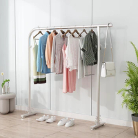 Luxury Design Coat Racks Standing Clothing Hanger Hallway Bedroom Clothes Rack Metal Space Saver Perchero Pie Nordic Furniture
