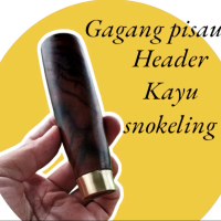 Gagang pisau herder kayu snokeling