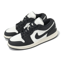 NIKE 耐吉 休閒鞋 Wmns Air Jordan 1 女鞋 男鞋 黑 白 低筒 熊貓 復古 絲綢 運動鞋(FB9893-101)