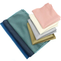 Colorful Solid Handkerchiefs Men's Candy Color Vintage Soft Downy Suede Hankie 100%Cotton Black Pocket Square Dinner Accessories
