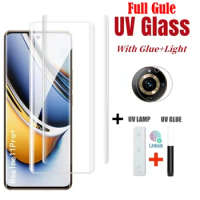 3D Curved High Quality Full Glue UV Tempered Glass For Realme 11 Pro Screen Protector For Realme 11 Pro Plus Camera Film