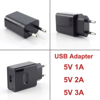 Universal 5V 1A 2A 3A USB Power Adapter Mobile Phone Charger Electrical Socket EU Plug Travel Charger Adapter J17