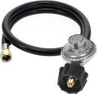 2-Feet Universal Propane Gas Grill Regulator and Hose Replacement for Weber Charbroil Nexgrill Grill