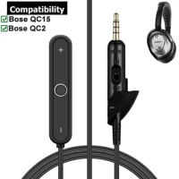Bluetooth 5.0 Stereo Audio Adapter Wireless Handsfree Receiver For Bose QuietComfort 15 2 QC15 QC2 Headphones
