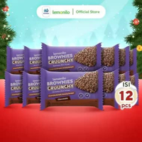 12 Pcs Lemonilo Brownies Crunchy Coklat - Snack Lemonilo Brownies 18 Gr