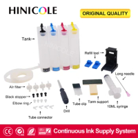 Continuous Ink Supply System CISS Ink Kit for HP 123 123XL for Deskjet 1110 2130 2132 2133 2134 3630 3632 3637 3638 Printer
