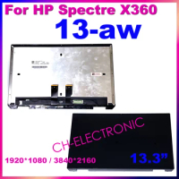 LCD Touch Screen 13.3'' For HP Spectre X360 13-AW 13 aw Series Assembly FHD UHD OLED Display Laptop Replacement L62080-ND2