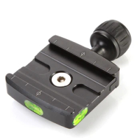 Quick Release Plate Clamp Compatible with Arca SWISS Benro Tripod Ball Head QR-50