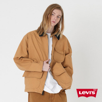 Levis 滑板系列 男款 寬鬆版工裝燈心絨領獵人外套 / 杏仁棕