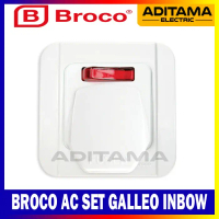 TERSEDIA BROCO AC SET GALLEO INBOW/ STOP KONTAK AC + STEKER + INBOW DUS BROCO Saklar