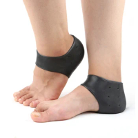 1Pair Silicone Moisturizing Gel Heel Socks Cracked Foot Skin Care Protectors Relieve Heel Pain Foot Skin Care Protectors Z41201