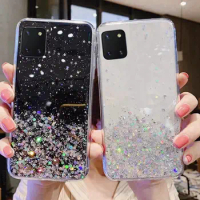 Glitter Phone Case for samsung galaxy NOTE 10 Lite Silicone Soft Case Full Cover for Samsung note10 lite N770F DS Back cover