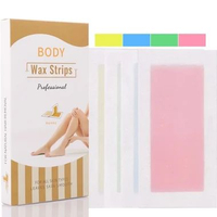 2 Side Hair Removal Strip 2pcs Cold Paper Wax Pencabut Bulu Waxing Strip Perontok Rambut Peach Pink