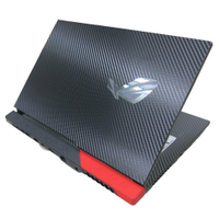 【Ezstick】ASUS G513 G513QM 專用 Carbon黑色機身貼 (含上蓋貼、鍵盤週圍貼) DIY包膜