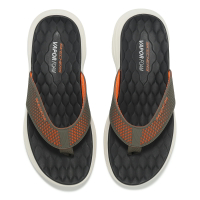 Skechers 拖鞋 Vapor Foam Sandal 男鞋 橘 綠 緩衝 輕量 人字拖 夾腳拖 232894OLOR