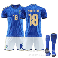 ชุดฝึกซ้อมฟุตบอล 2026 ฟุตบอลโลกชุดฟุตบอลบ้านอิตาลี 18 Barrera 14 Chiesa 3 Di
