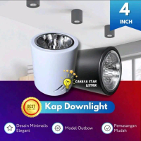 Exclusive Sale Kap Lampu Downlight Outbow Bulat / Lampu Plafon Tempel Dinding 4Inch Terlaris