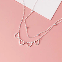 Mellow Heart Necklace สร้อยคอเงินแท้ S925 แหวน  jewelry  เงิน  แท้