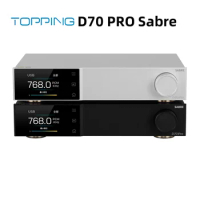 TOPPING D70 PRO SABRE DAC Hi-Res ES9039SPRO XU316 Bluetooth 5.1 LDAC Aptx-Adaptive HiFi Decoder with Remote Control