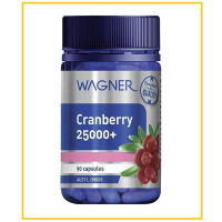 WAGNER 華格納蔓越莓濃縮膠囊90粒 CRANBERRY 25000MG HIGH STRENGTH CAPSULES 90 PACK