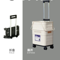 Small pull cart, universal wheel, hand pull cart, trolley, shopping tool, household portable, foldable shopping cart